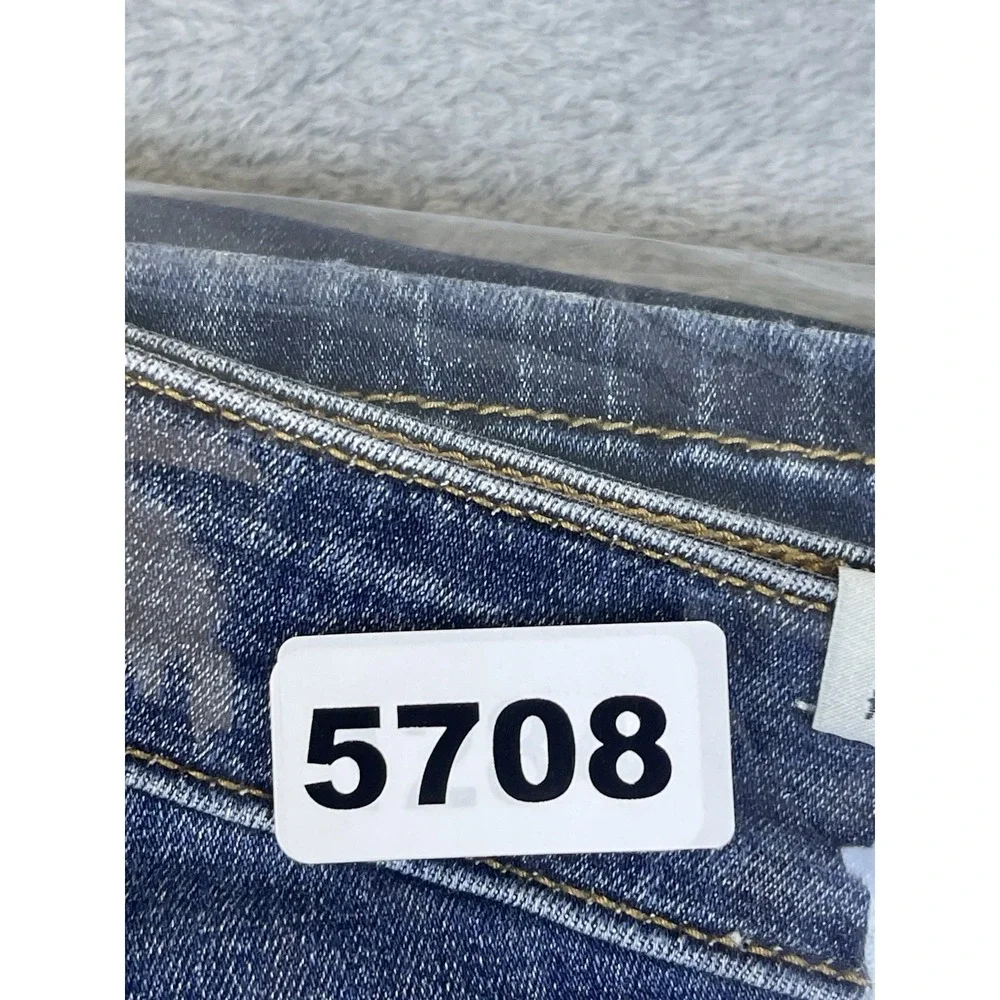 KanCan Jeans Womens‎ 9 Blue Ripped Denim Dark Wash Skinny Mid Rise Stretch